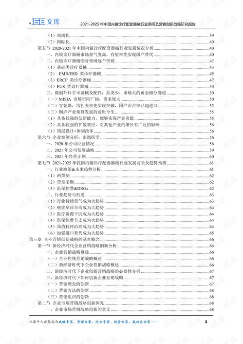 2021 2025年中国内镜诊疗配套器械行业调研及营销创新战略研究报告.pdf