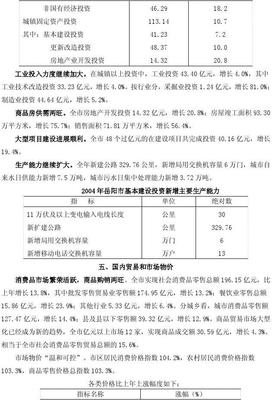 2004年岳阳市国民经济和社会发展统计公报